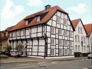 Das historische Haus Henin im Herzen von Hamm in Westfalen.